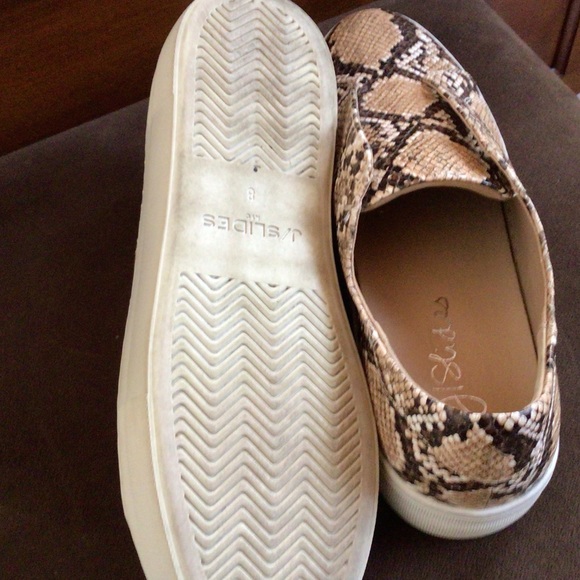 J Slides Snake Print Platform Sneakers Size 8 - Picture 6 of 6